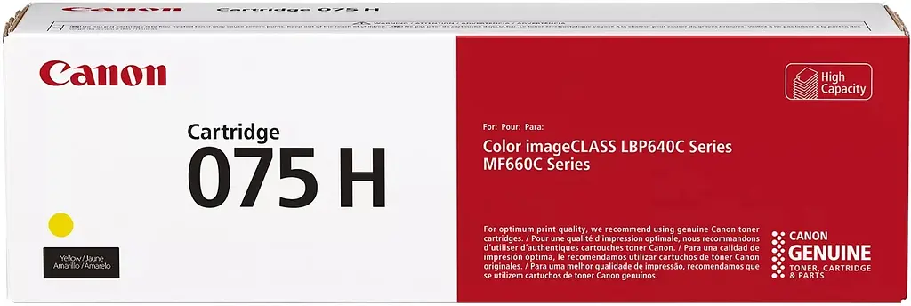 Canon Картридж Canon 075H MF664Cdw/MF667Cdw/LBP646Cdw/LBP647Cdw Yellow (2500 стор.) - фото 2