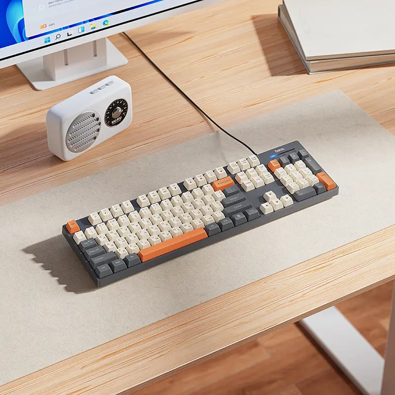 Клавіатура HOCO GM61 Murphy 3-color wired keyboard(Ukrainian version) star gray - фото 8