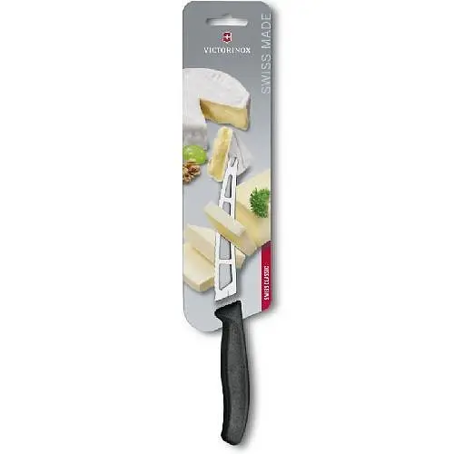 Кухонний ніж Victorinox SwissClassic Butter&Cheese лезо 13см хвил. з чорн. ручкою (блістер) - фото 2