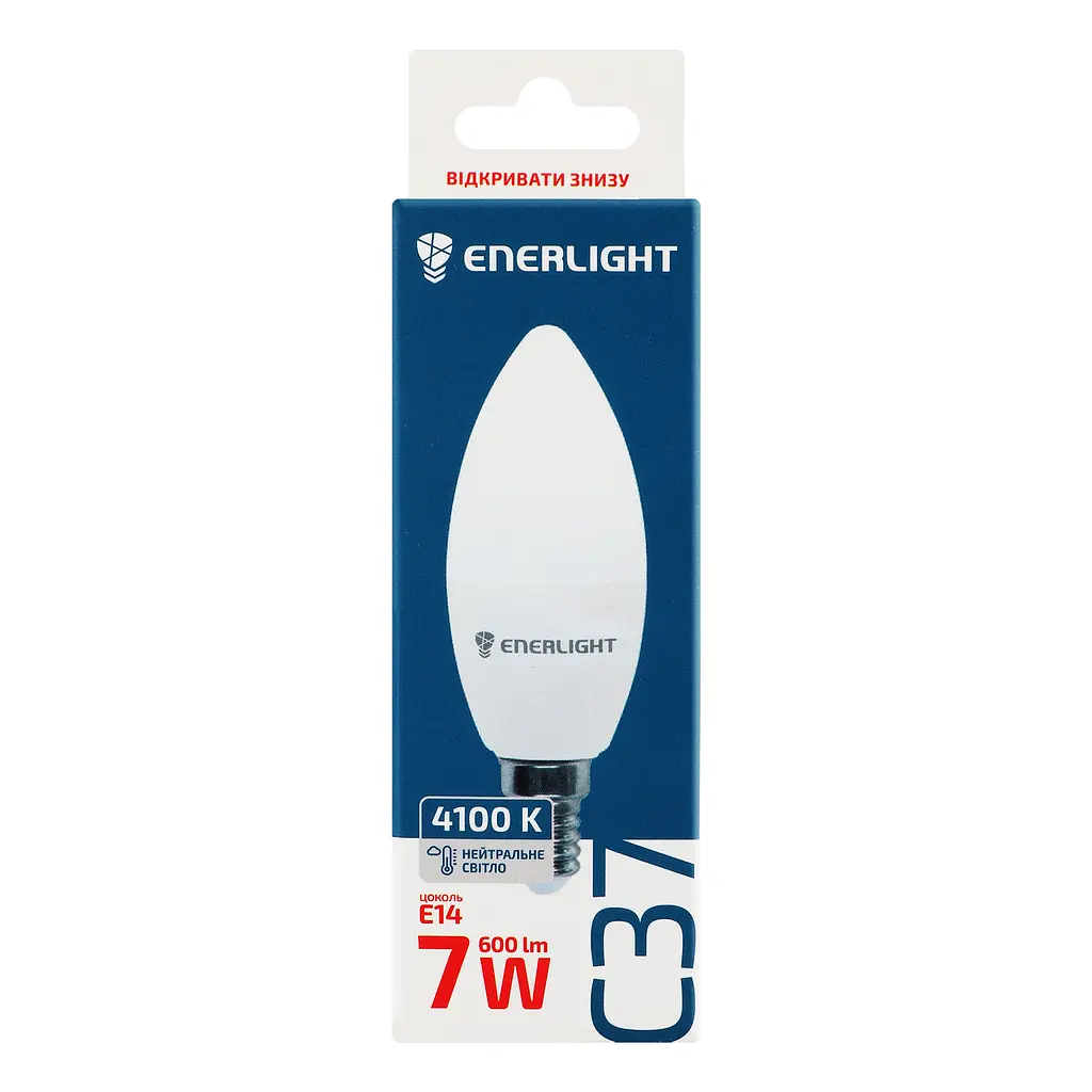 Світлодіодна лампа Enerlight С37, 7W, 4100K, E14 (C37E147SMDNFR) - фото 3