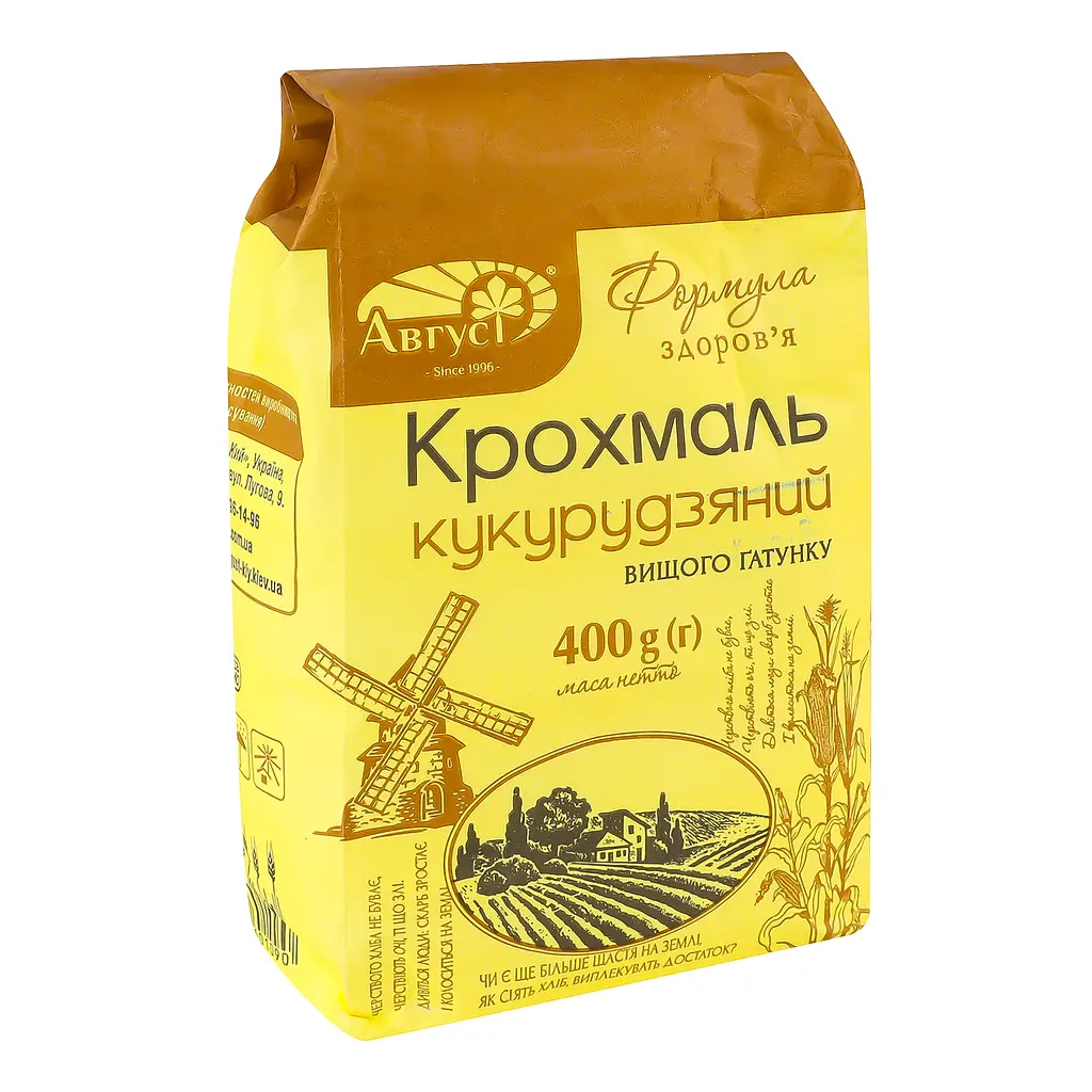 Крахмал Август Формула Здоров'я кукурузный 400 г - фото 2