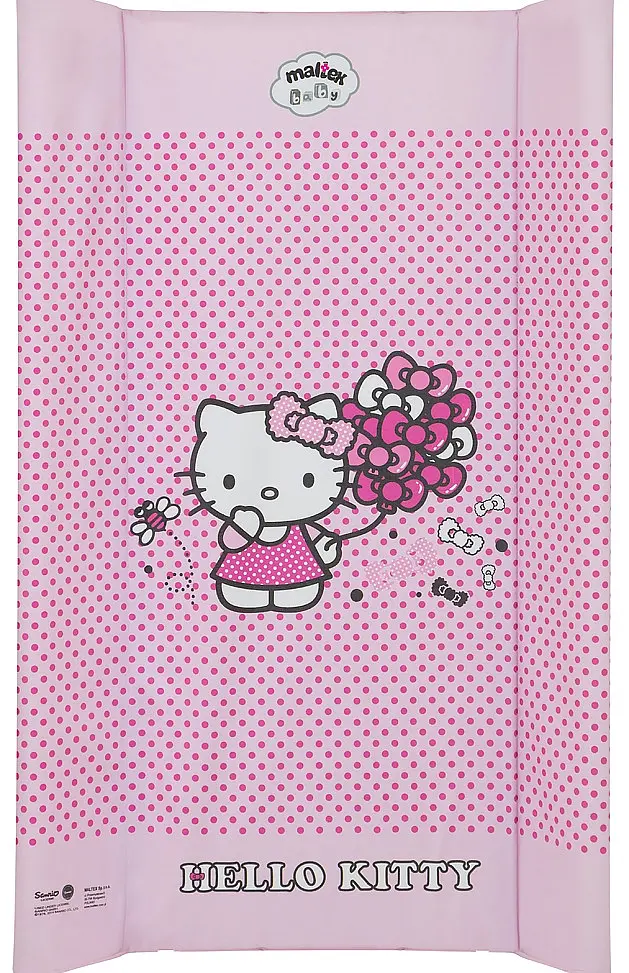 Пеленальный матрас Maltex мягкий 50х80 см hello kitty, розовый 50х80 - фото 2