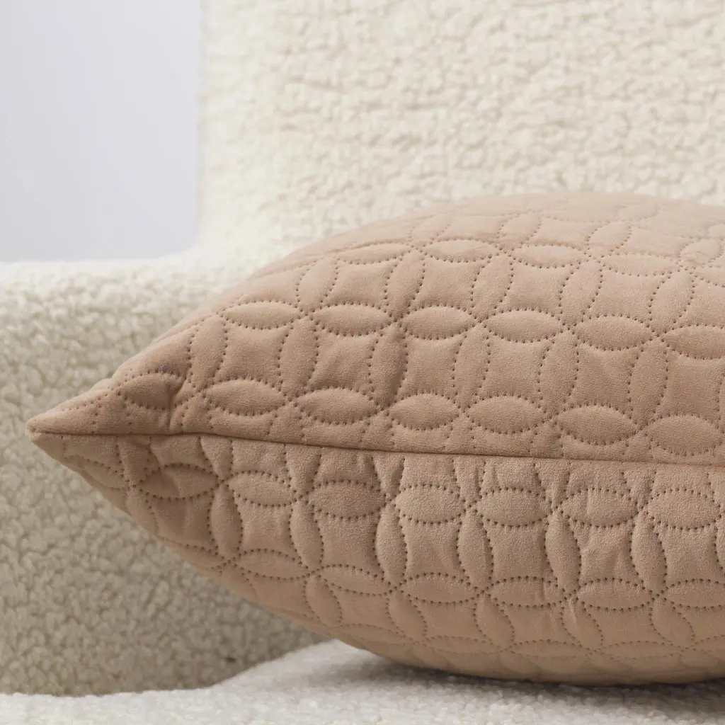 Наволочка декоративна ТЕП Velour Мозаїка 45х45 см капучино (2-05175_36293) - фото 5