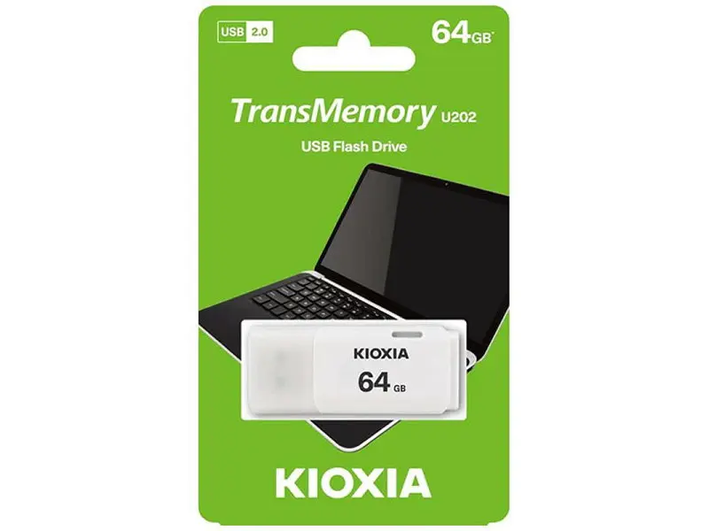 USB флеш накопичувач Kioxia TransMemory U202 64 GB White (LU202W064GG4) - фото 2