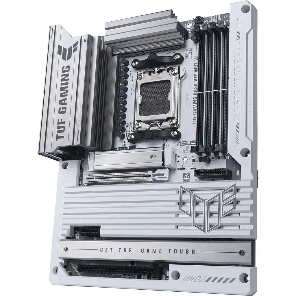 Материнська плата ASUS TUF GAMING B850-BTF WIFI WHITE (TUF GAMING B850-BTF WIFI W) (Socket AM5, AMD B850, ATX) - фото 3