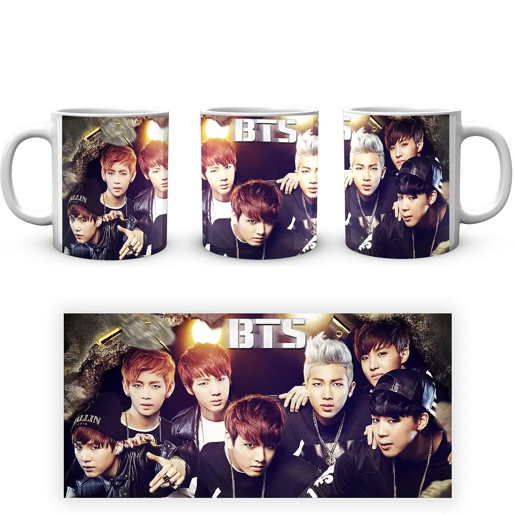 Кухоль GeekLand Bangtan Boys BTS З ланцюгами CP 04.475.439 330 мл білий - фото 3