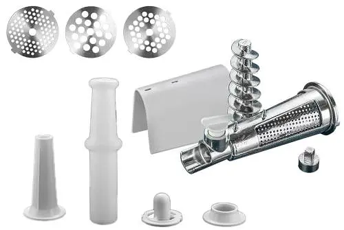 М'ясорубка Liberton LMG-20TG02S, Silver/Black, 2000W, продуктивність 1.4кг/хв, диски для помелу 3/5/7мм - фото 2