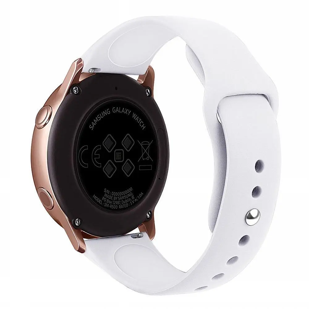 Універсальний ремінець Silicone Band для Xiaomi Amazfit Bip 20mm White [45138] - фото 2