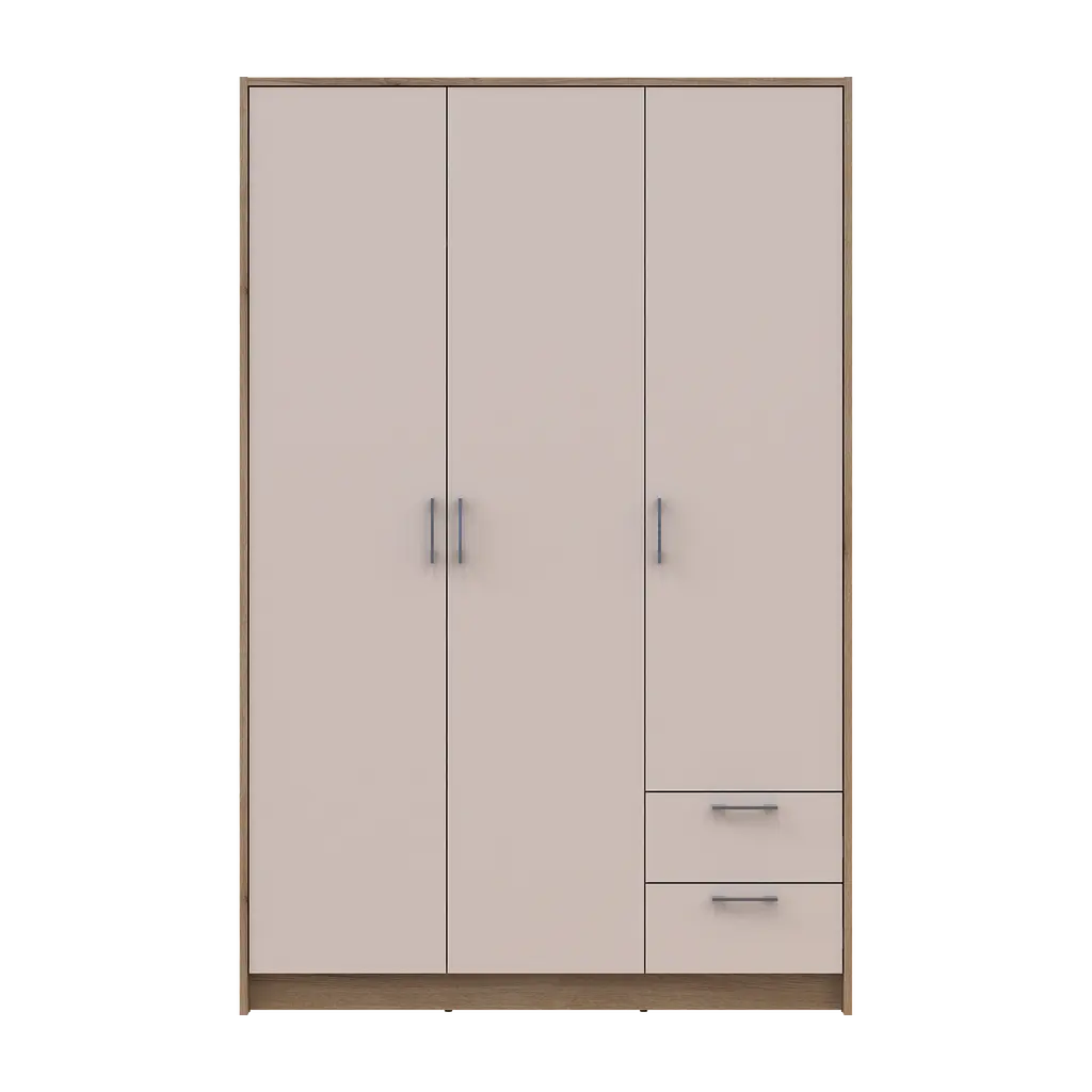 Шафа для одягу Doros Ронді Дуб Артизан/Кашемір 3ДСП 121х52х195 (80737815) - фото 4