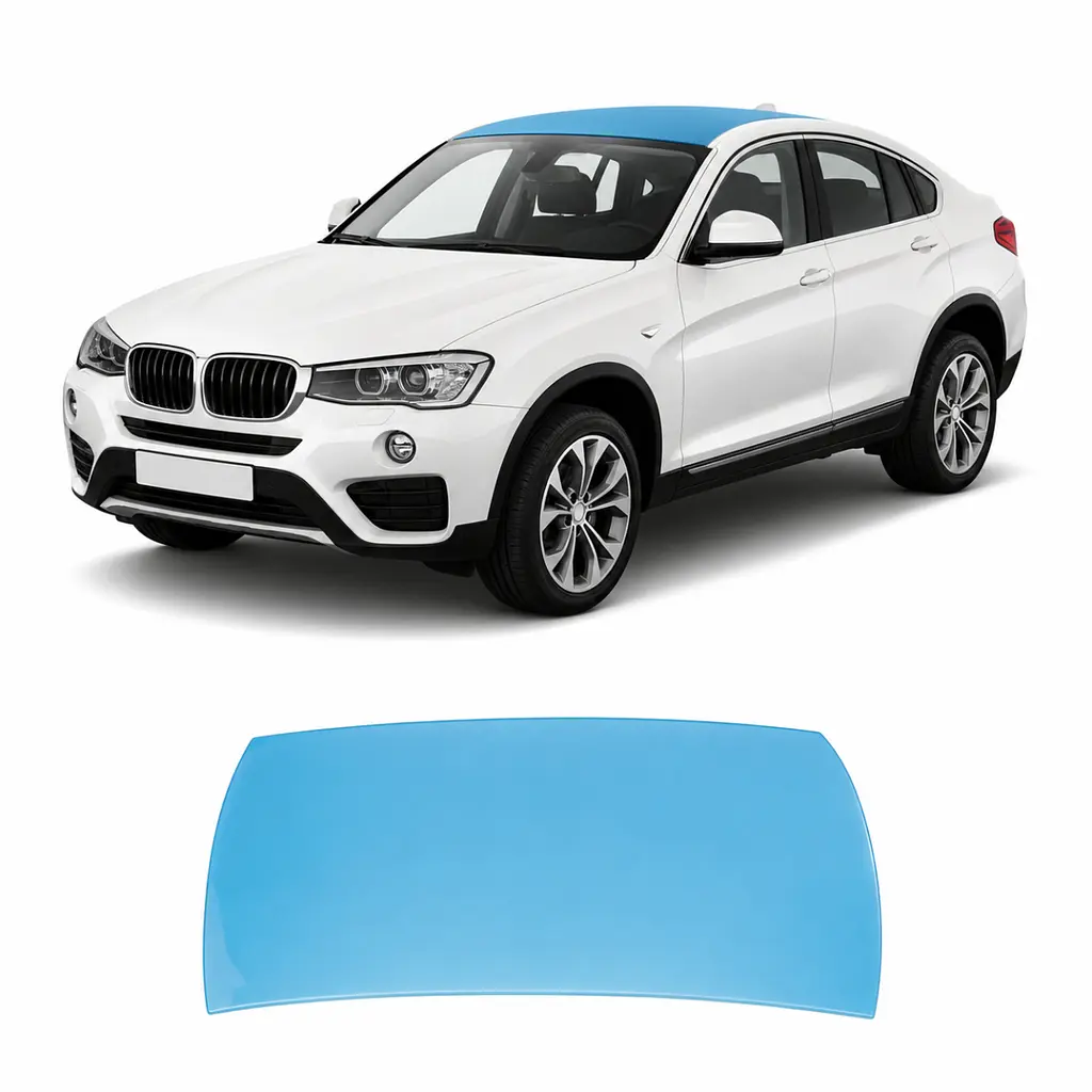 Антигравійна захисна бронеплівка за лекалами для BMW X4 F26 2014-2018 - зона даху
