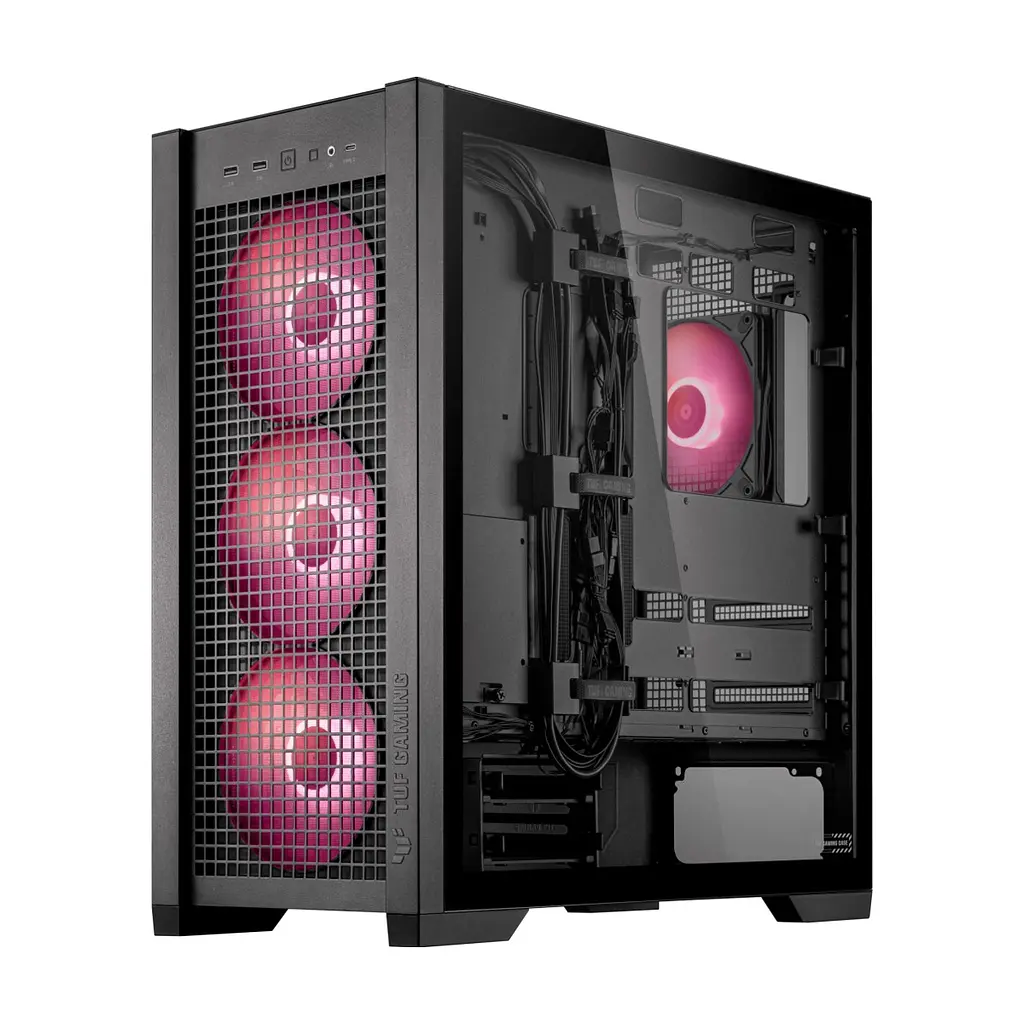 Корпус для ПК ASUS TUF Gaming GT302 ARGB Black (90DC00I0-B19000) - фото 7