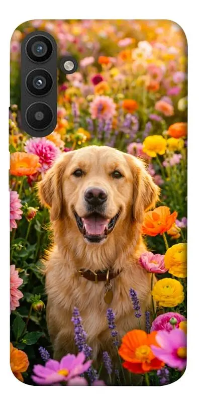 TPU чохол Demsky Flowery labrador для Samsung Galaxy A34 5G