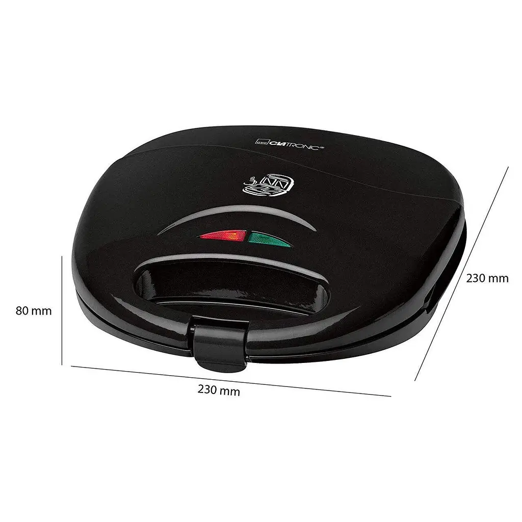 Сендвічниця Clatronic ST 3477 Black - фото 3