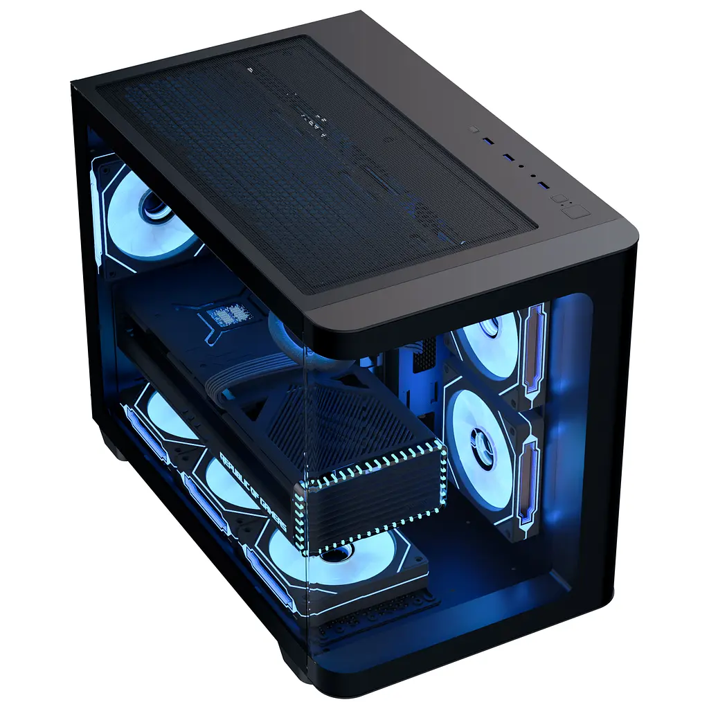 Корпус AeroCool P300C-G-BK-v1 (ACCS-PN02033.11) Black без БЖ - фото 3