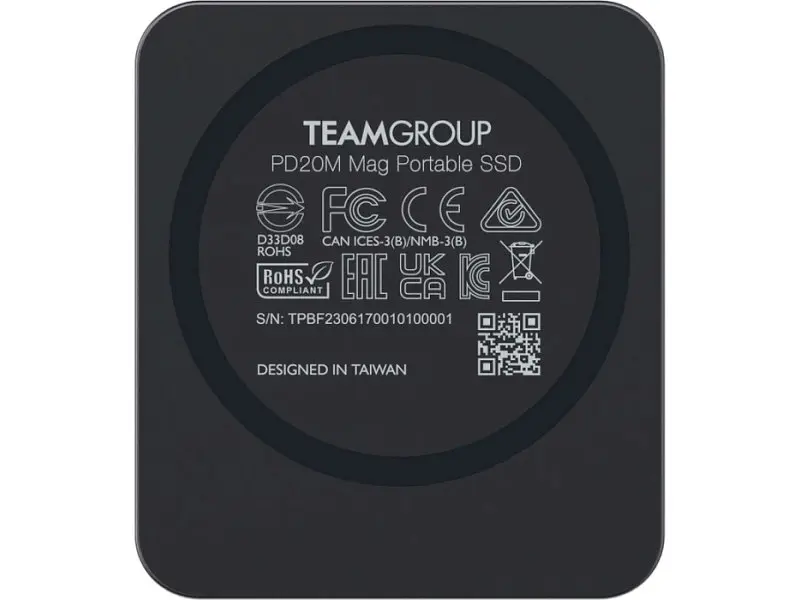 SSD-накопичувач Team PD20M Mag Portable 2 TB Titanium Gray (TPSEG2002T0C108) - фото 4