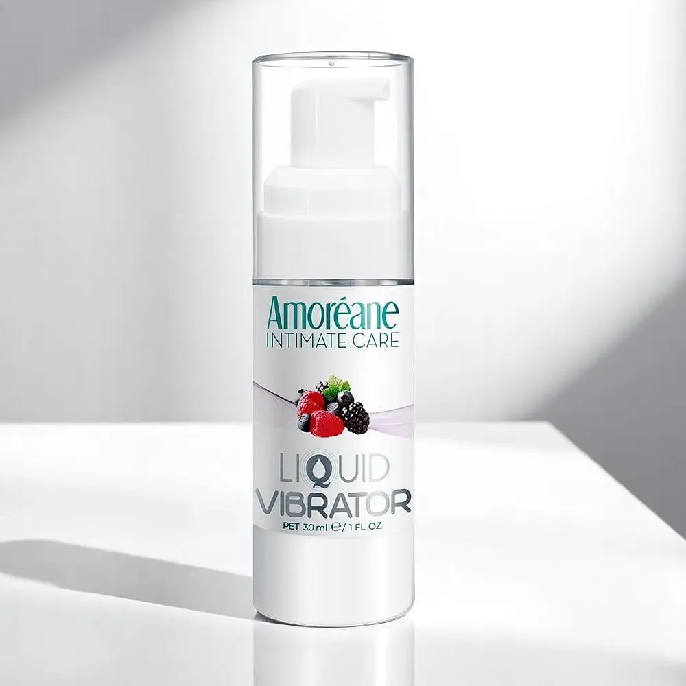 Лубрикант Amoreane Med Liquid Vibrator Berries 30 мл з ефектом вібрації для яскравих відчуттів - фото 2