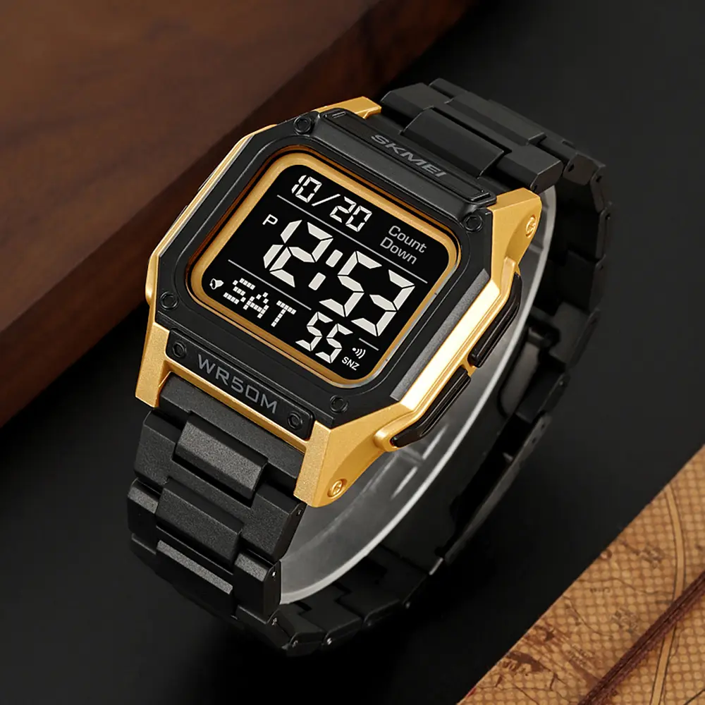 Чоловічий наручний годинник 2264BKGDBK Black-Gold-Black Skmei acs0030090 - фото 5