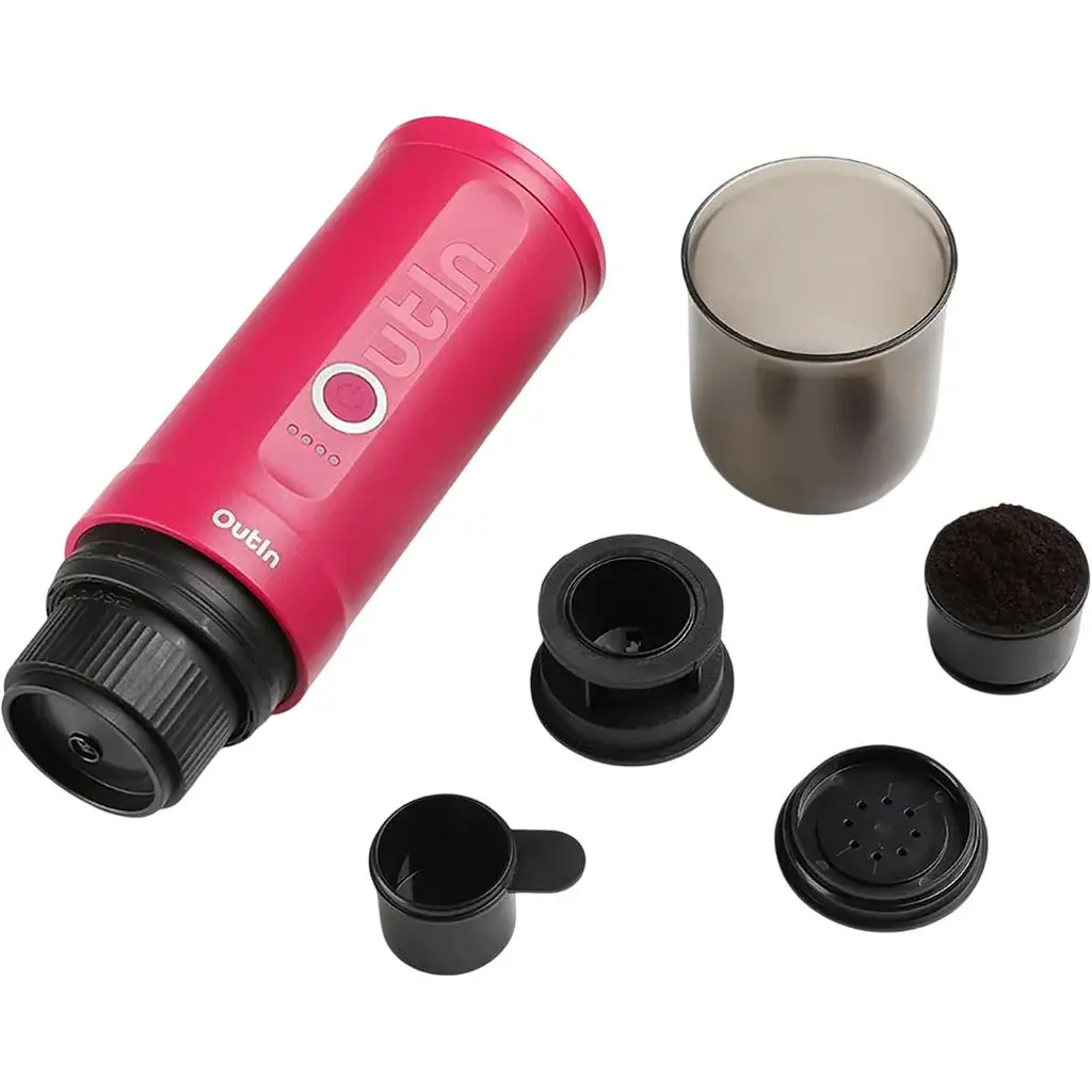 Портативна кавоварка Outin Nano Espresso Machine Crimson Red (OTEM-01-CR) [168805] - фото 4