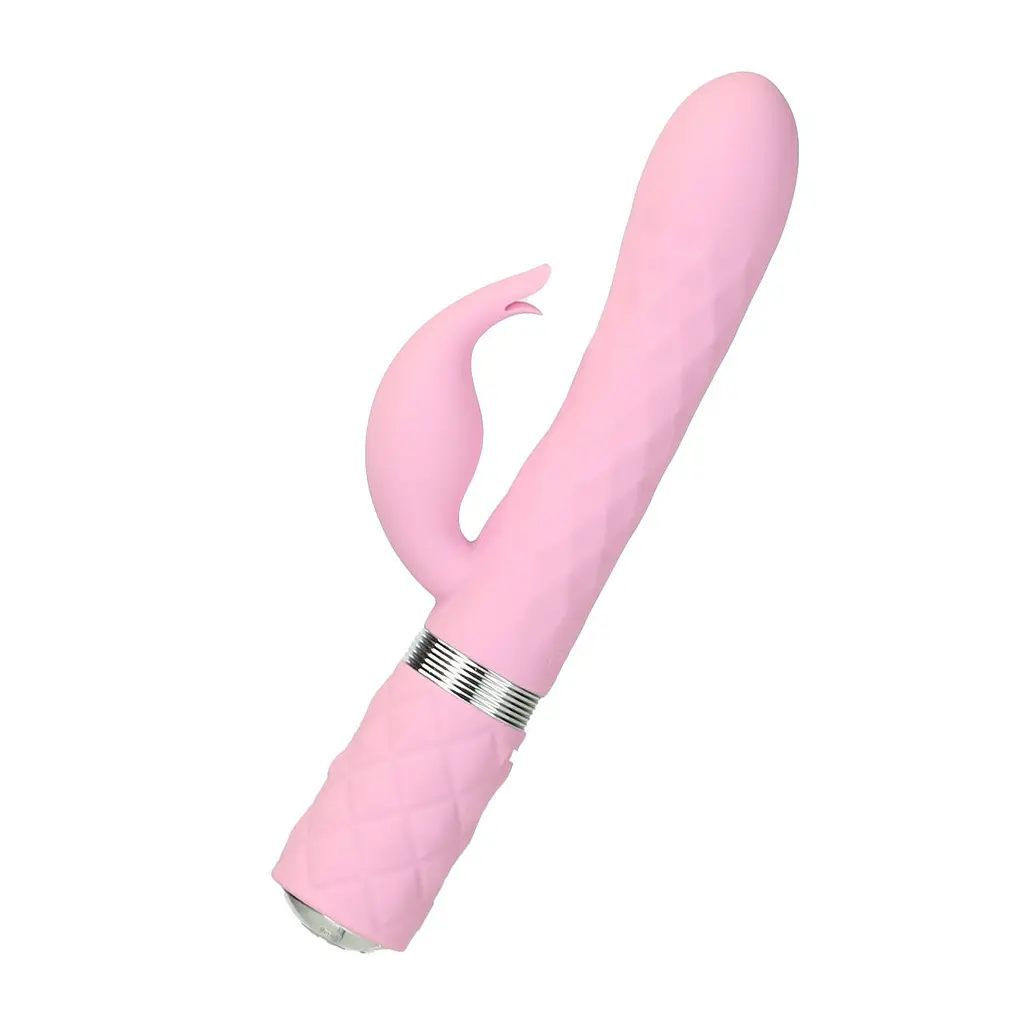 Розкішний кролик з ротацією та вібрацією Pillow Talk Lively, Pink Pillow Talk SO6856 92598