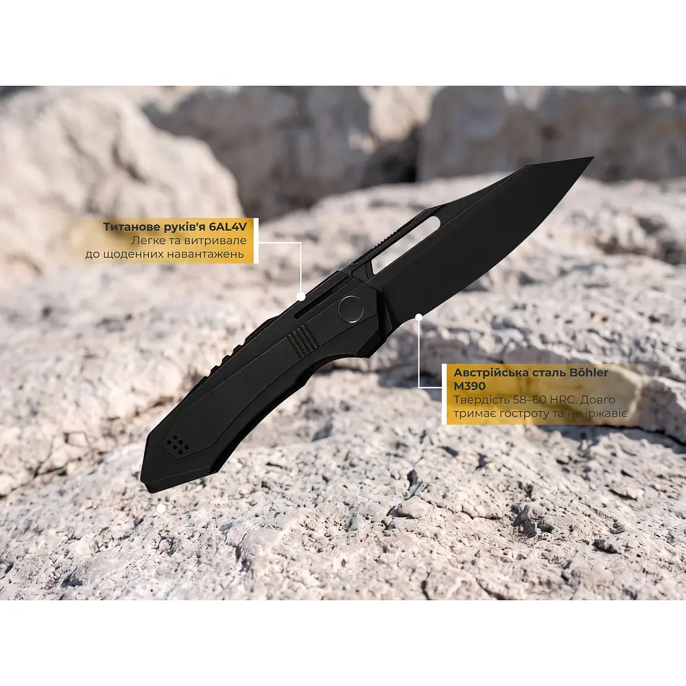 Ніж складаний туристичний Weknife Bogey (9.3 см) Bohler M390 / Titanium чорний - фото 11