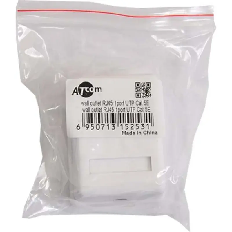Комп'ютерна розетка Atcom RJ45 x1 UTP cat.6 (60251) - фото 2