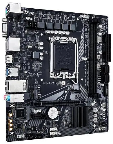 Материнська плата LGA1700, Gigabyte H610M S2H V2, H610, 2xDDR5, Int.Video(CPU), 4xSATA3, 1xM.2, 1xPCI-E 4.0 x16, 1xPCI-E 3.0 x1, ALC997, Real 4xUSB3.2/8xUSB2.0, VGA/HDMI/2xDP, MicroATX - фото 3