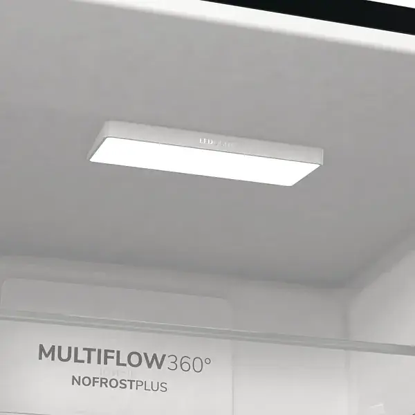 Холодильник Gorenje з нижн. мороз. камерою 185х60х60 см 2 двері 204(96) л А++ NoFrost+ LED дисплей чорний - фото 7