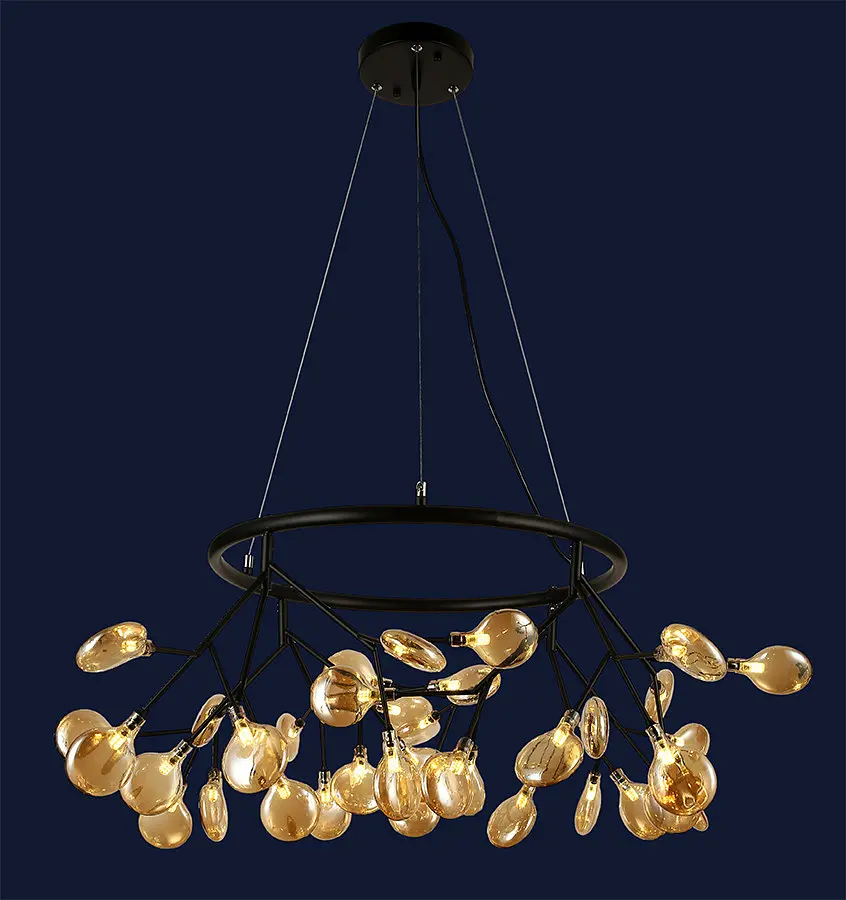 Люстра стельова LED Levistella 918LP263-36 BK+BR, 36 ламп G4, сучасний стиль, чорний + бронзовий метал - фото 2
