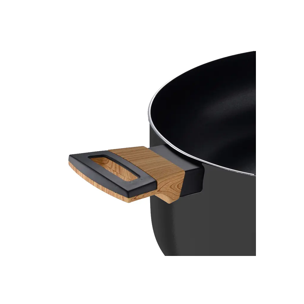 Каструля Bergner Earth black, з кришкою 28 см, 6 л (BG-32037-BK) - фото 6
