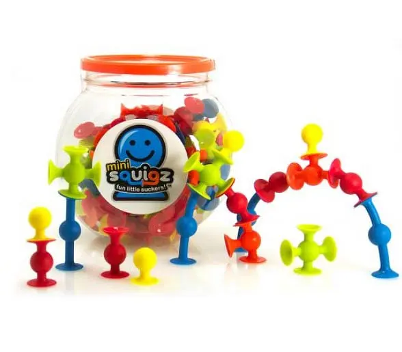 Конструктор на мініприсосках Fat Brain Toys MiniSquigz F107ML 75 деталей - фото 2