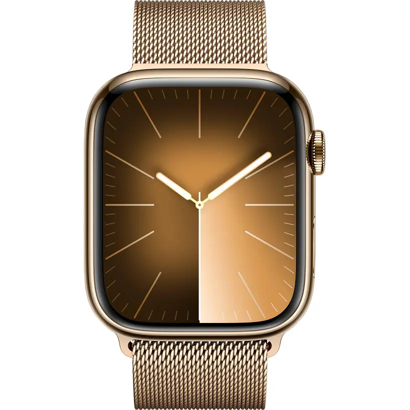 Смарт-годинник Apple Watch Series 9 GPS + Cellular 45mm Gold Stainless Steel with Gold Milanese Loop [MRMU3] [92679] - фото 2