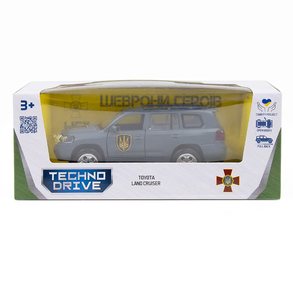 Автомодель TechnoDrive Шеврони Героїв Toyota Land Cruiser Рубіж (KM6010) - фото 13