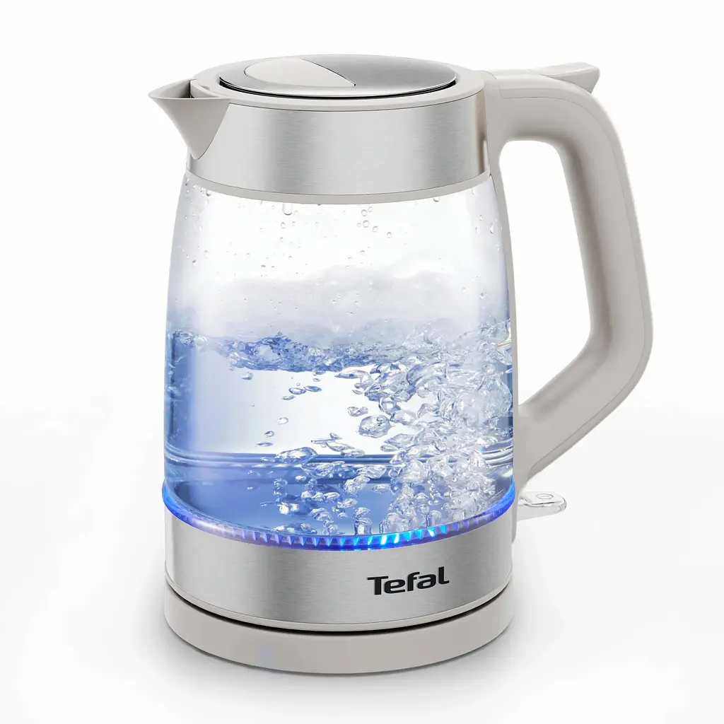 Электрочайник Tefal Glass Kettle 1.7 л стекло с подсветкой бело-серебряный kuh0015398 - фото 3