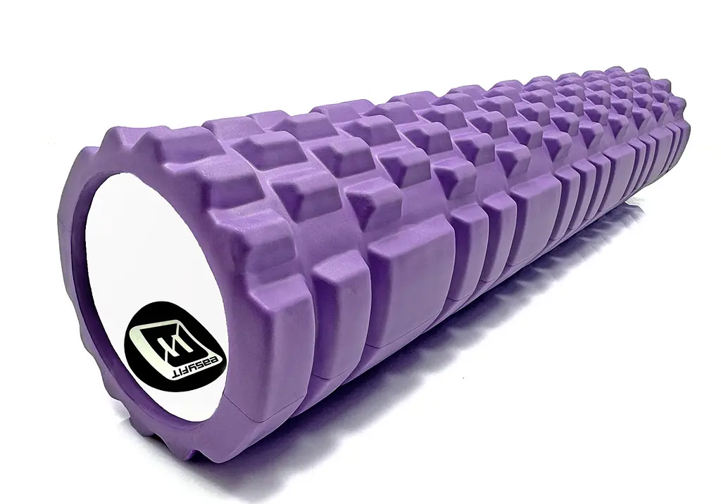 Масажний ролер EasyFit Grid Roller 60 см v.3.1 фіолетовий - фото 3