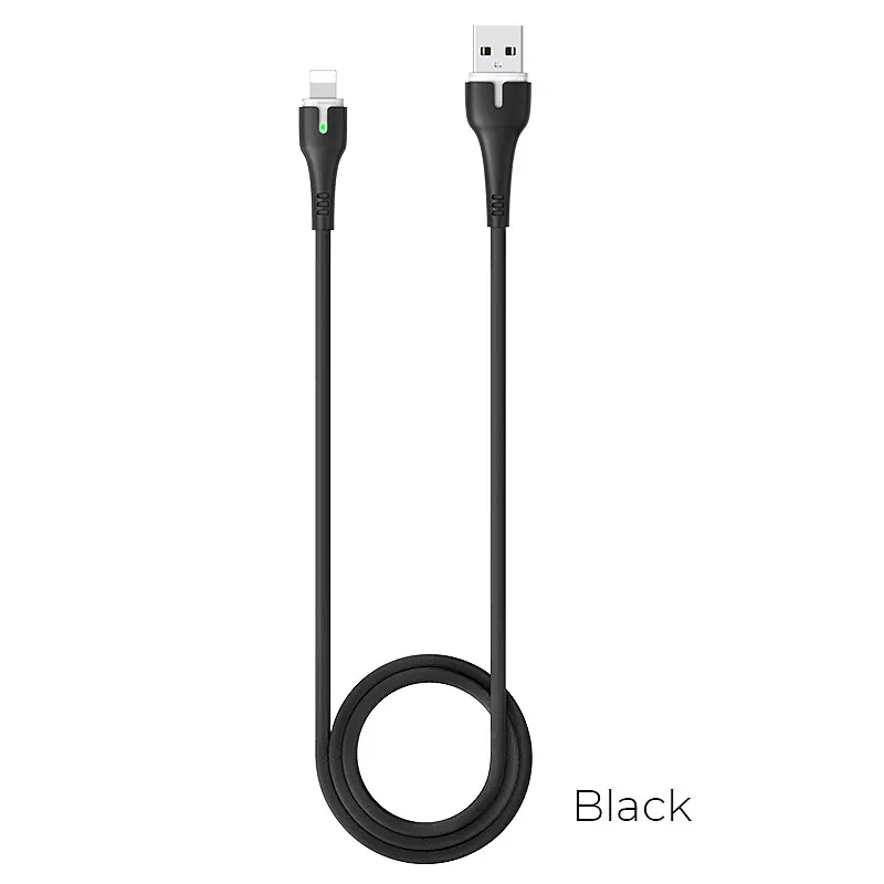 Кабель Hoco Lightning з LED-підсвіткою Surplus X45 1 м 2.4A - фото 6