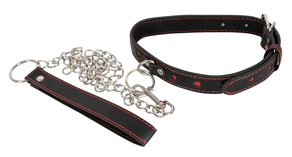 Чорний нашийник із повідцем Bad Kitty Collar And Leash - фото 2