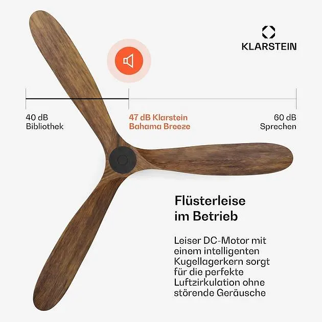 Потолочный вентилятор Klarstein Bahama Breeze (10046090) - фото 5