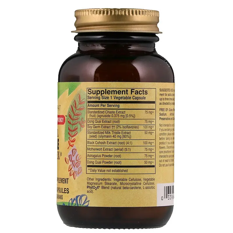 Трав'яний комплекс для жінок Solgar Herbal Female Complex 50 вегетаріанських капсул - фото 2