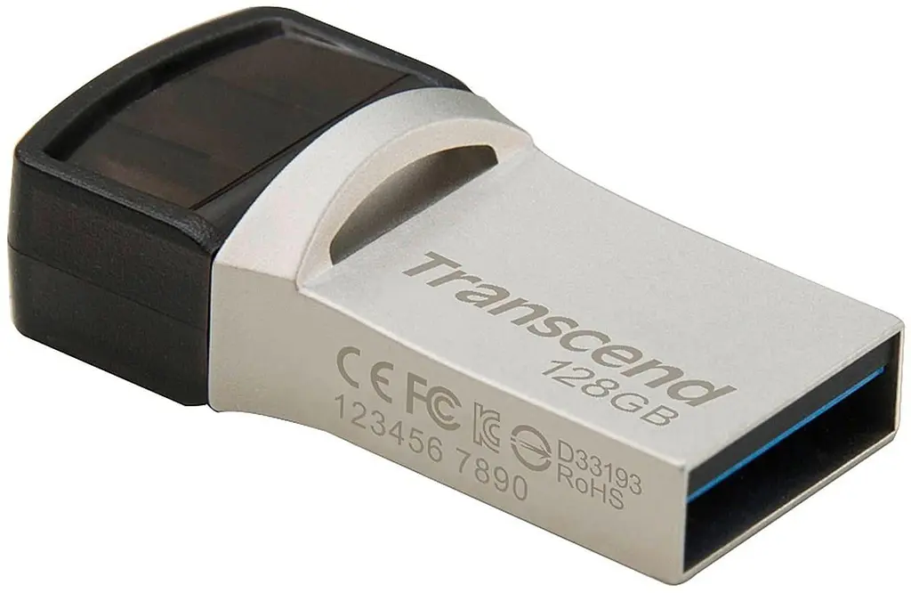 Флеш-накопичувач Transcend 128GB JetFlash 890 Silver USB 3.1/Type-C (TS128GJF890S) - фото 3