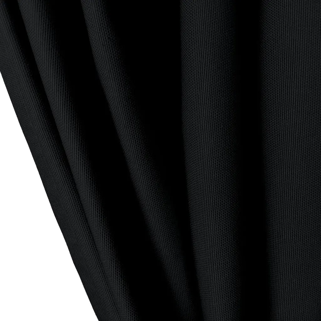 Штори на кухню та в кімнату Cosas ONYX180х260 см  2 шт чорний (Curtains_100Black_DUK_180x260) - фото 8