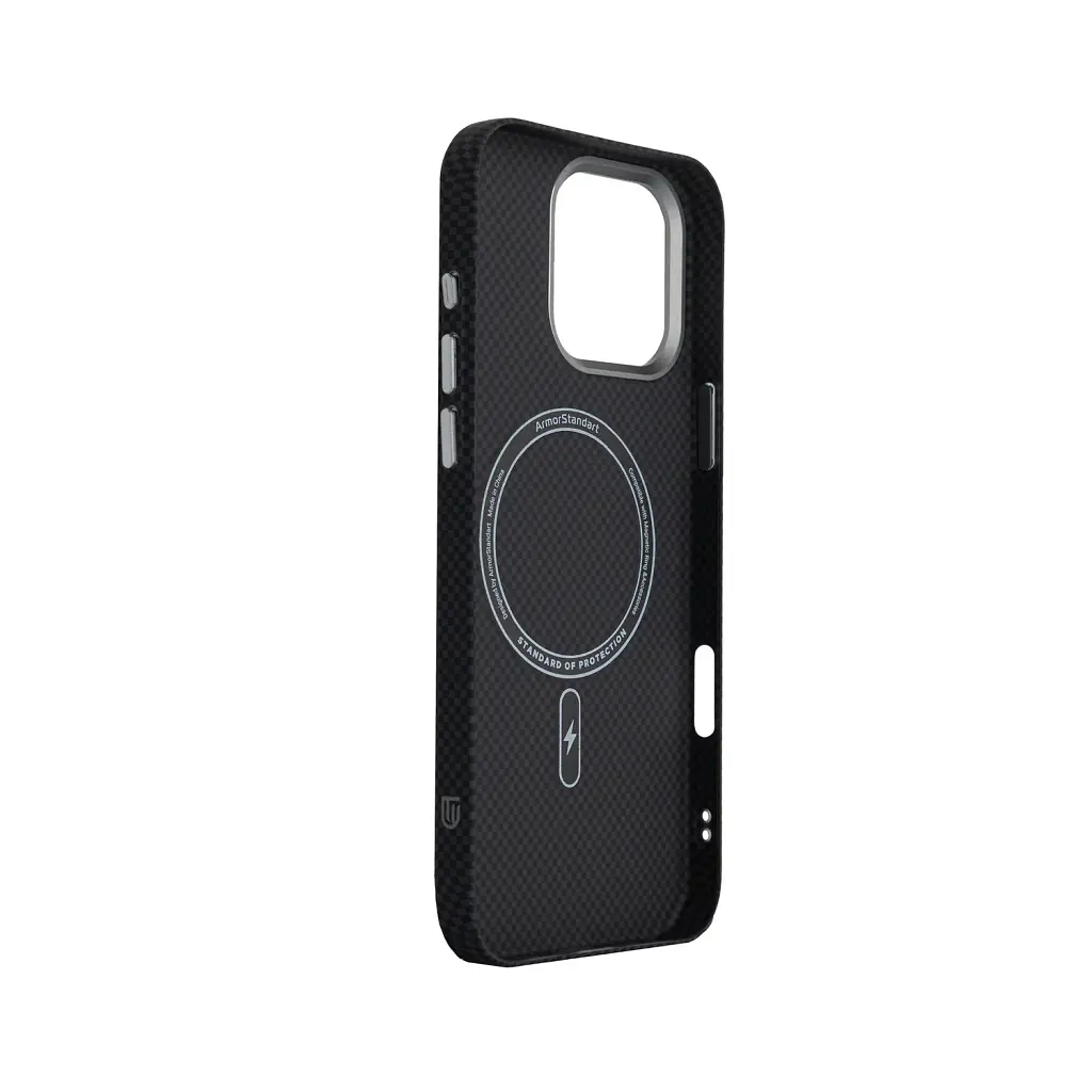 Чохол ArmorStandart LikeCarbon2 MagCase для Apple iPhone 16 Pro Max Kevlar Black - фото 4