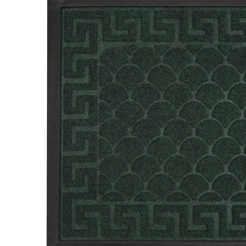 Килимок придверний Eco Fabric Луска з кромкою смарагд 40 х 60 см (4060-105) - фото 5