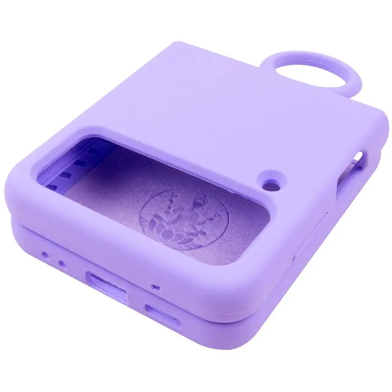 Чохол Foldables Silicone Cover Lakshmi (AAA) для Samsung Galaxy Z Flip4 Бузковий / Dasheen - фото 5