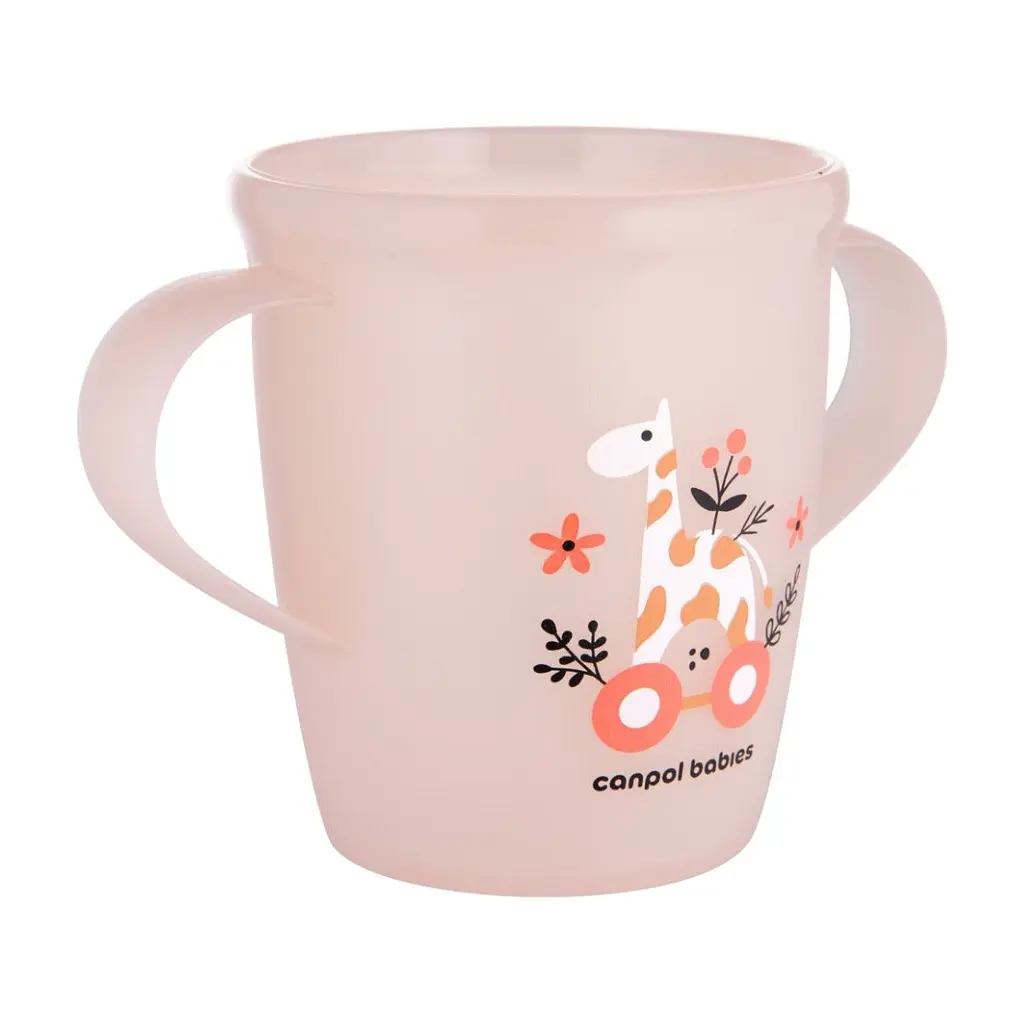 Кружка дитяча Canpol babies Toys з ручками 250 мл рожева (2/101_pin) - фото 2