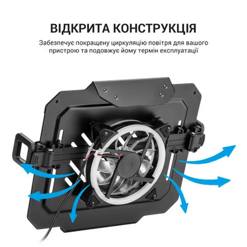 Підставка до ноутбука OfficePro для кронштейнів VESA 75x75, 100x100 + RGB (LH474B) - фото 11