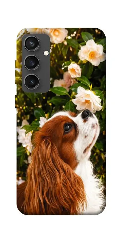 TPU чохол Demsky Flower spaniel для Samsung Galaxy S24 FE