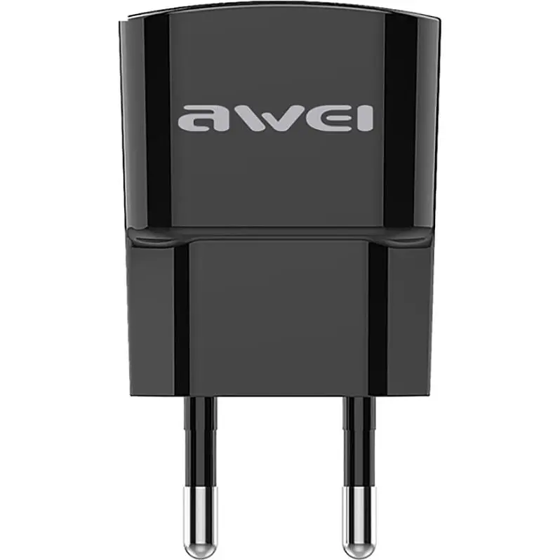 Зарядний пристрій AWEI C-832 Travel charger + Lightning cable 1USB 2.1A Black - фото 4