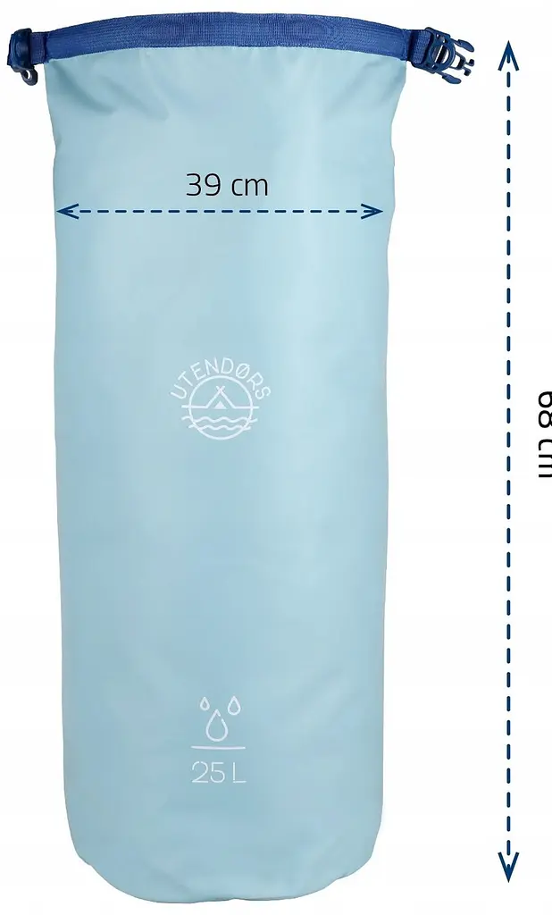 Водонепроникна сумка гермомішок 25L Utena 68х39х24 см tur0000873 - фото 2