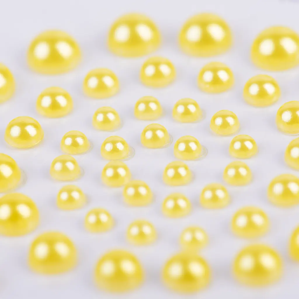 Перлини Santi самоклеючі 50 шт. жовті (740179) - фото 2