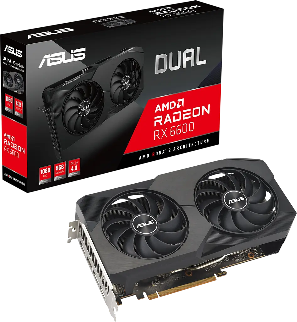 Відеокарта AMD Radeon RX 6600 8GB Asus Dual (DUAL-RX6600-8G) Б/В